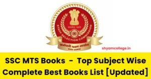 SSC MTS Books