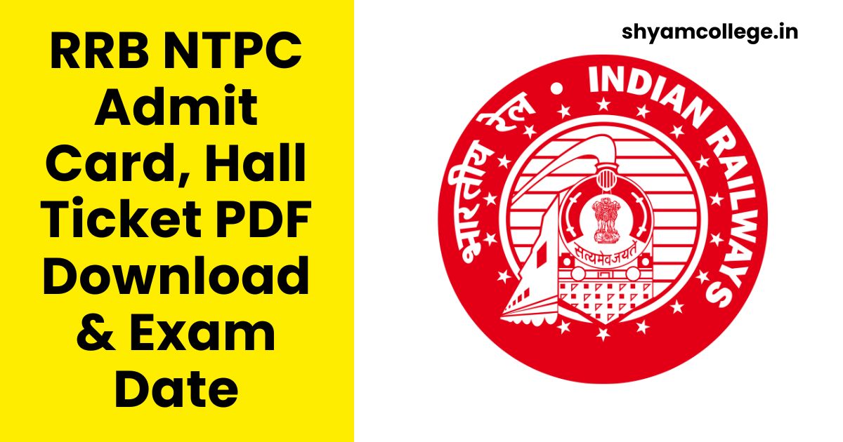 RRB NTPC Admit Card