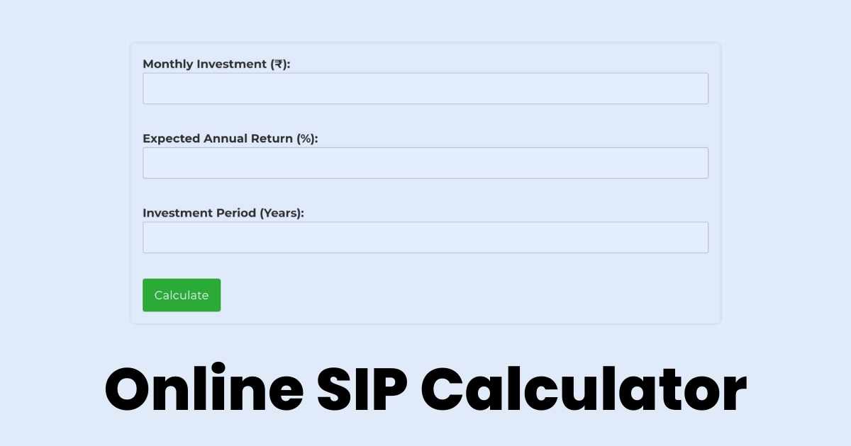 SIP Calculator