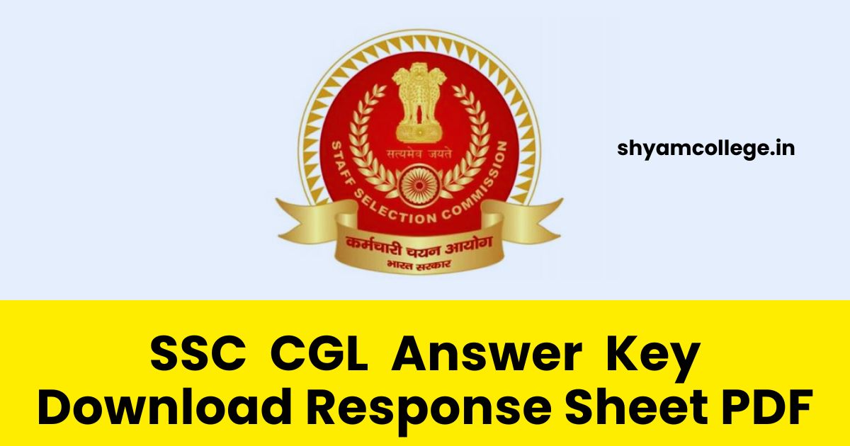 SSC CGL Answer Key