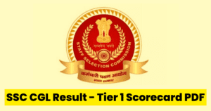 SSC CGL Result - Tier 1 Scorecard PDF