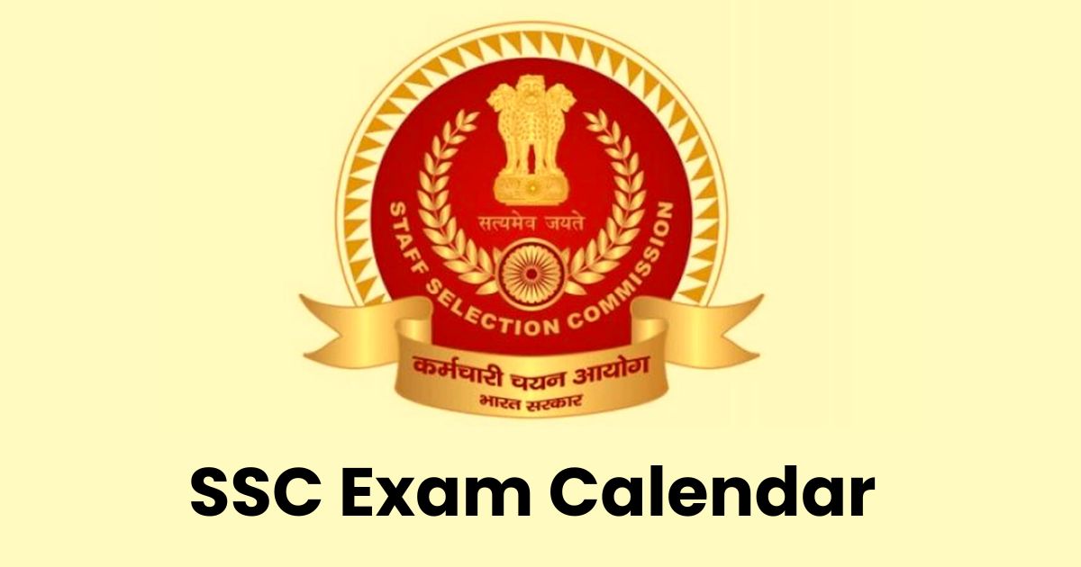 SSC Exam Calendar